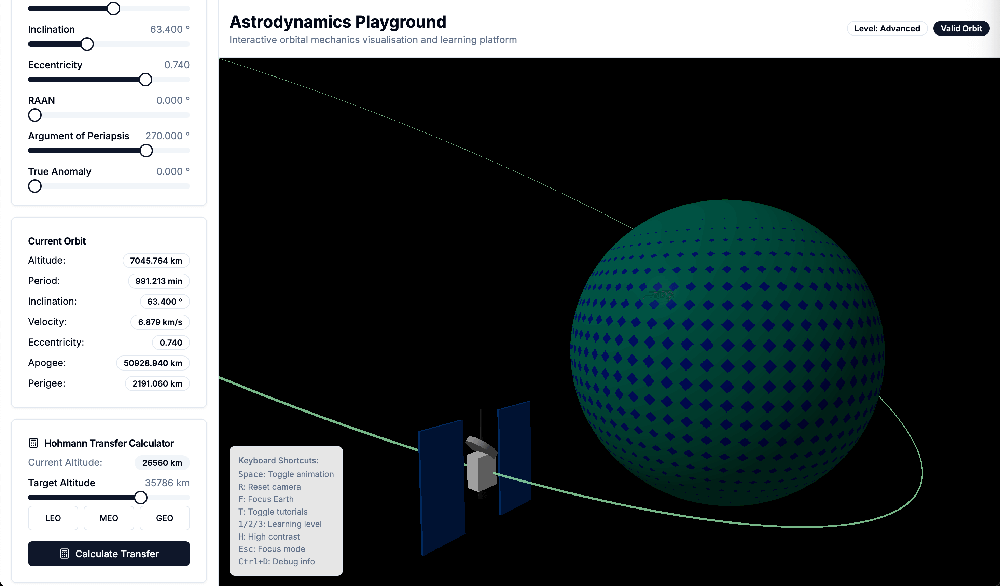 Astrodynamics Playground